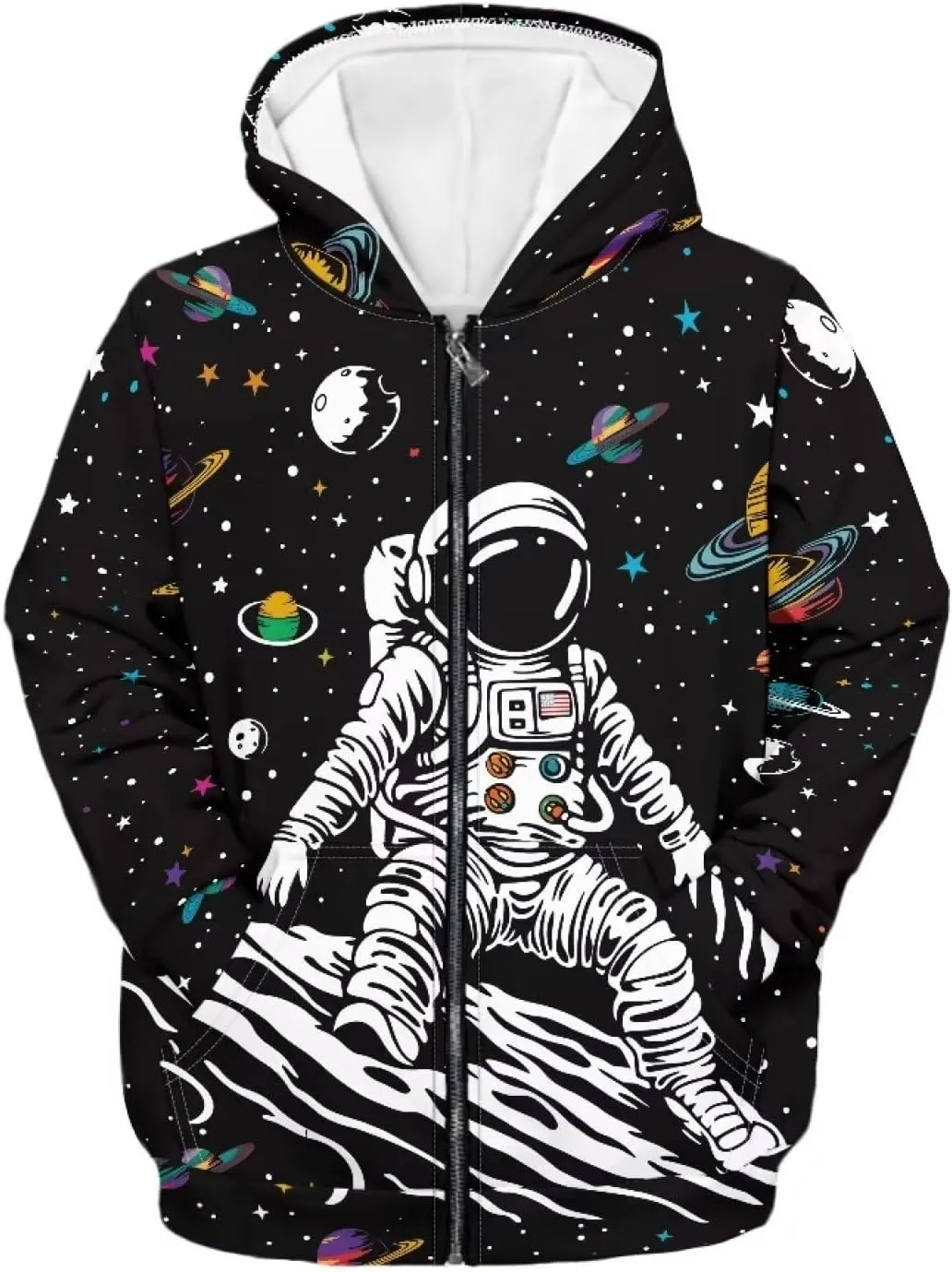 Colorful Cats Boys and Toddlers' Zip-up Hoodie Sweatshirt 6-16T Boys Girls Zip Up Hoodies Sweatshirts