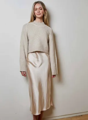 Smooth Drape Nik Swtr/Dress Oat Combo