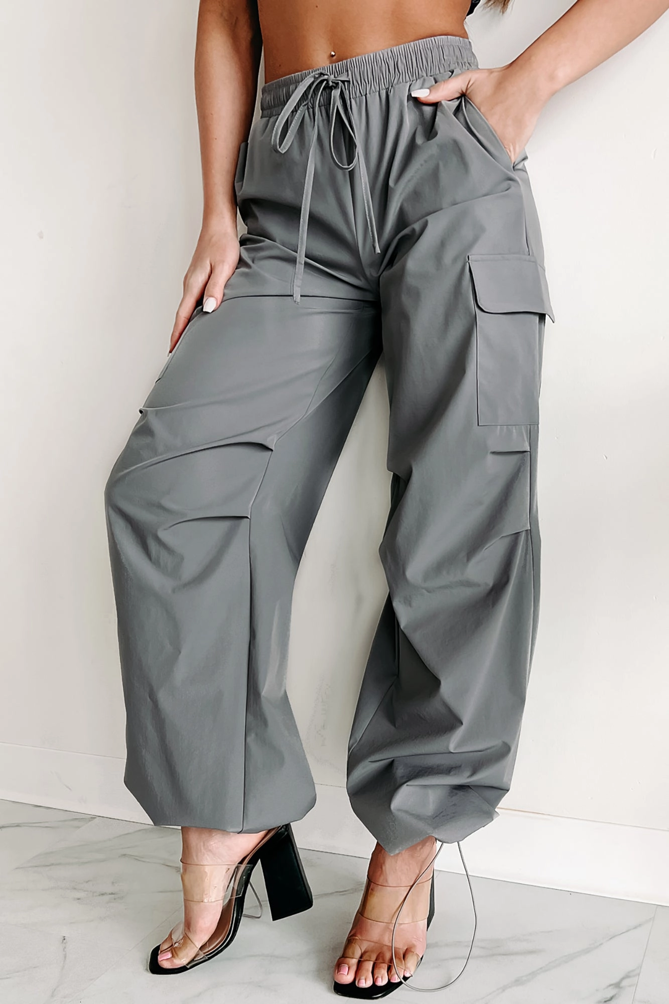 Odor Resistant Technology Feeling Connected Cargo Pants (Grey)