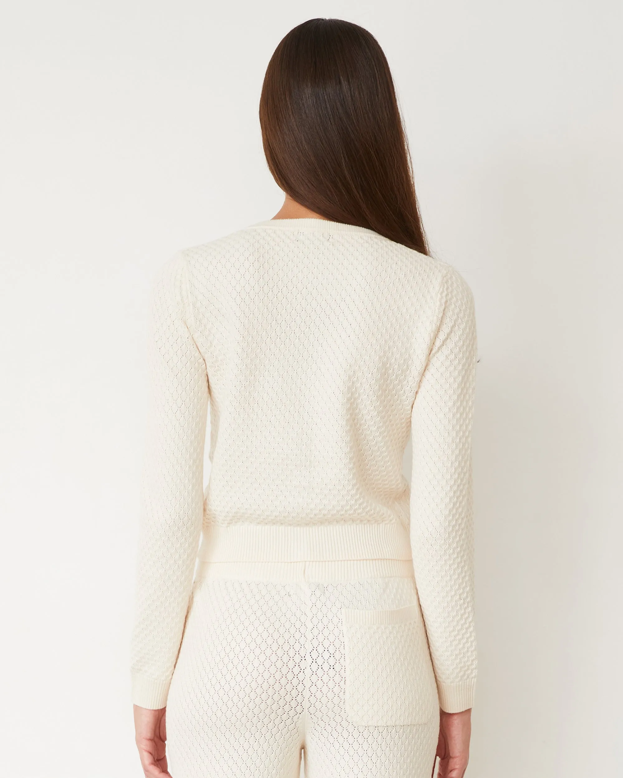 PortableOption Softknit French Waffle Cardigan