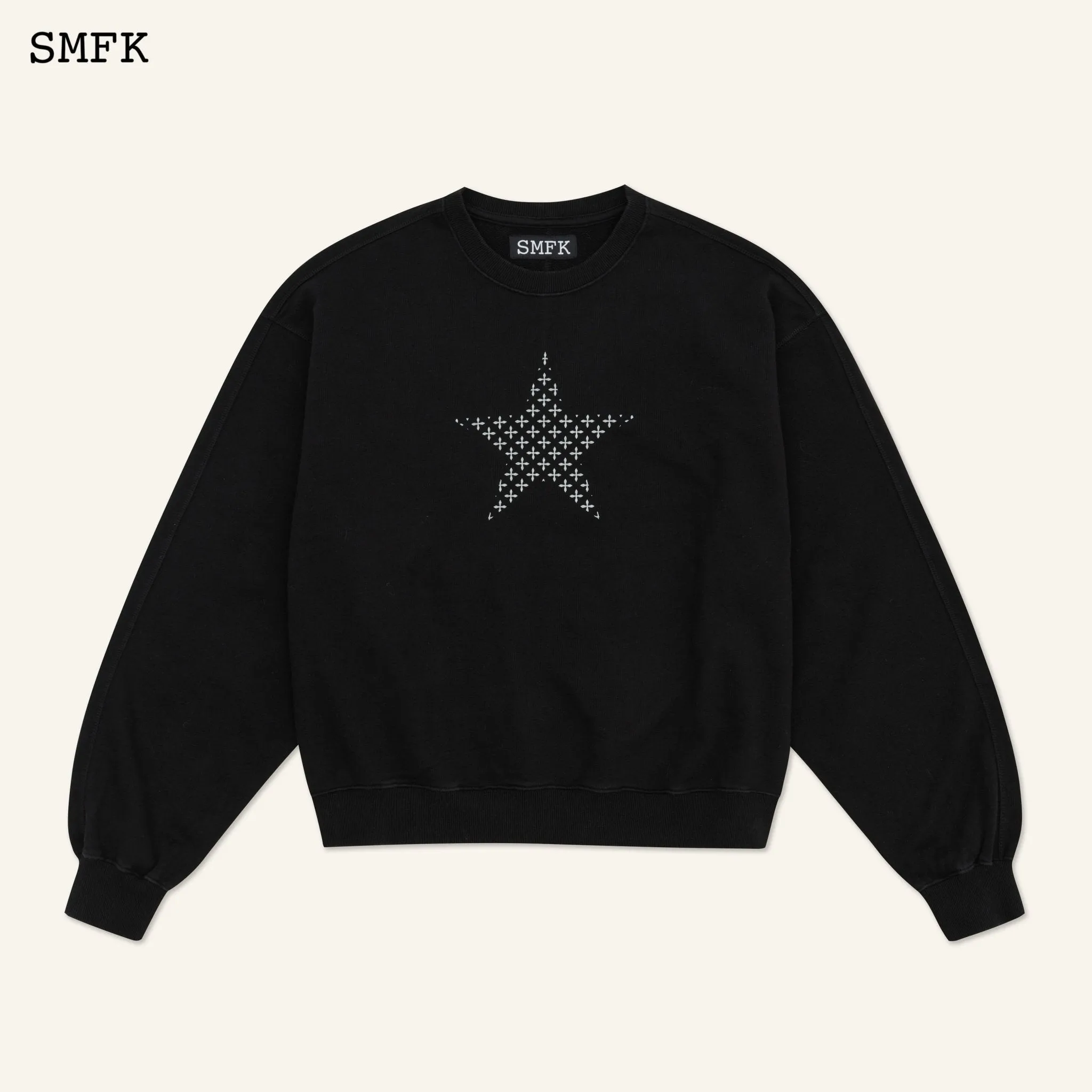 Compass Star Garden Classic Sports Black Sweatshirt