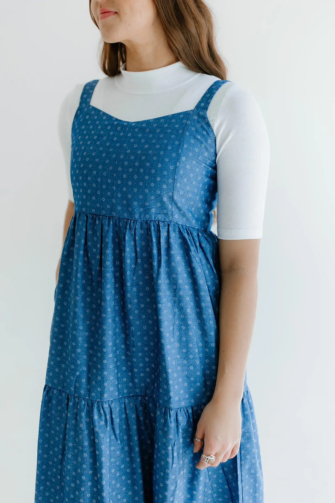 Simple Cut Mock Elbow Sleeve Halftee