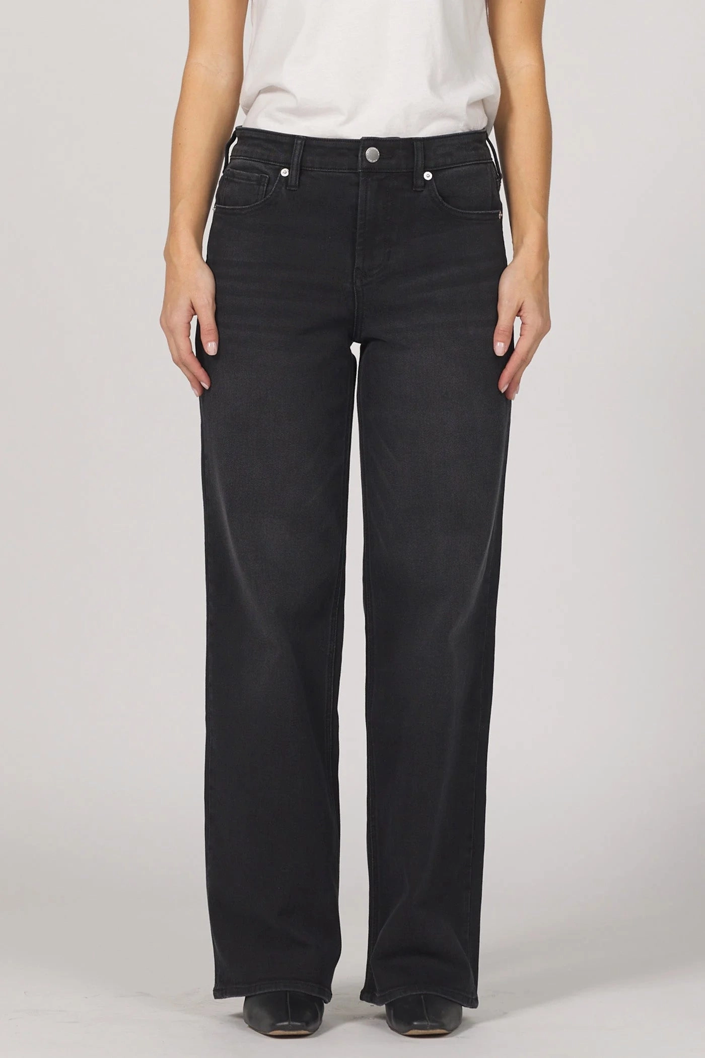 Wind Resistant Fabric Dear John Taylor Straight Leg Jeans in Jet Set