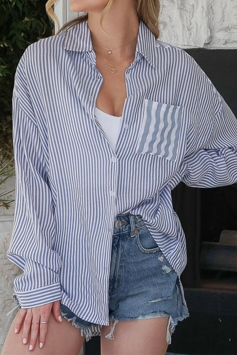 Sweat Absorbent Inner Layer CONTRAST YOKE DETAILED BUTTON DOWN RAYON SHIRTS