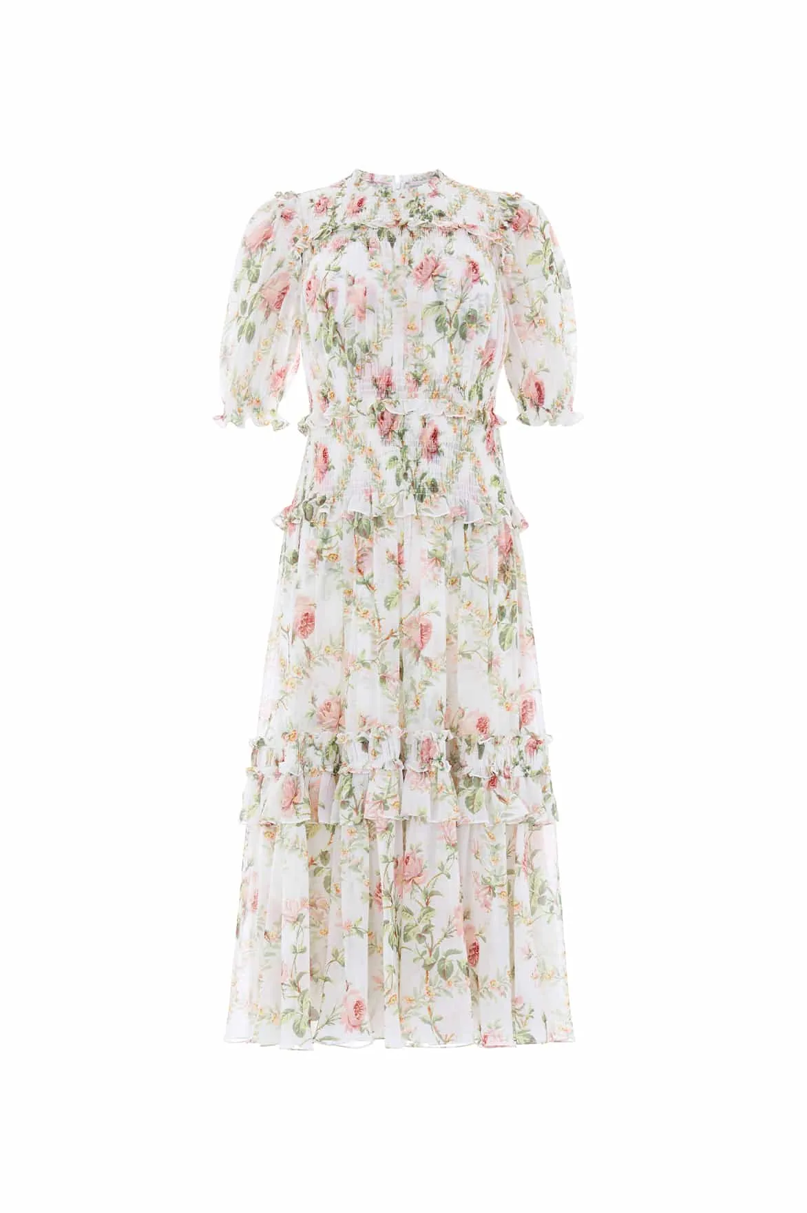 Colette's Rose Emilia Georgette Ballerina Dress Elegant Silhouette Elegant Finish