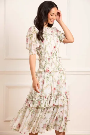 High low hem Chic and Cozy Wear Colette's Rose Emilia Georgette Ballerina Dress