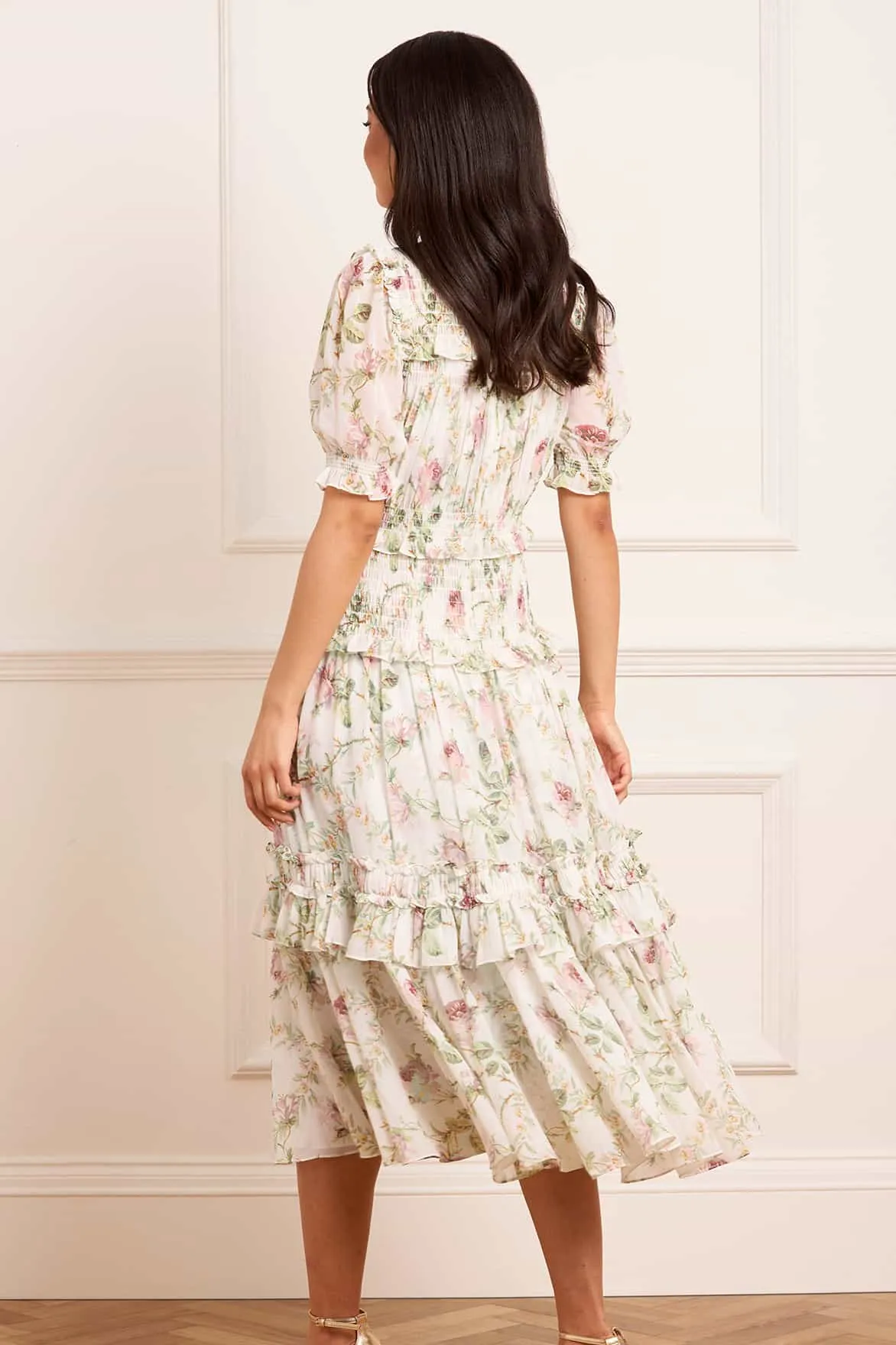 Office Classic Colette's Rose Emilia Georgette Ballerina Dress