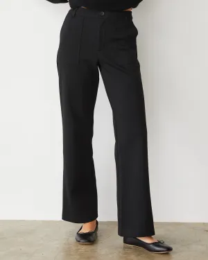 Cotton Knit Patch Pocket Pant Casual Must-Have Stretch Support Fit