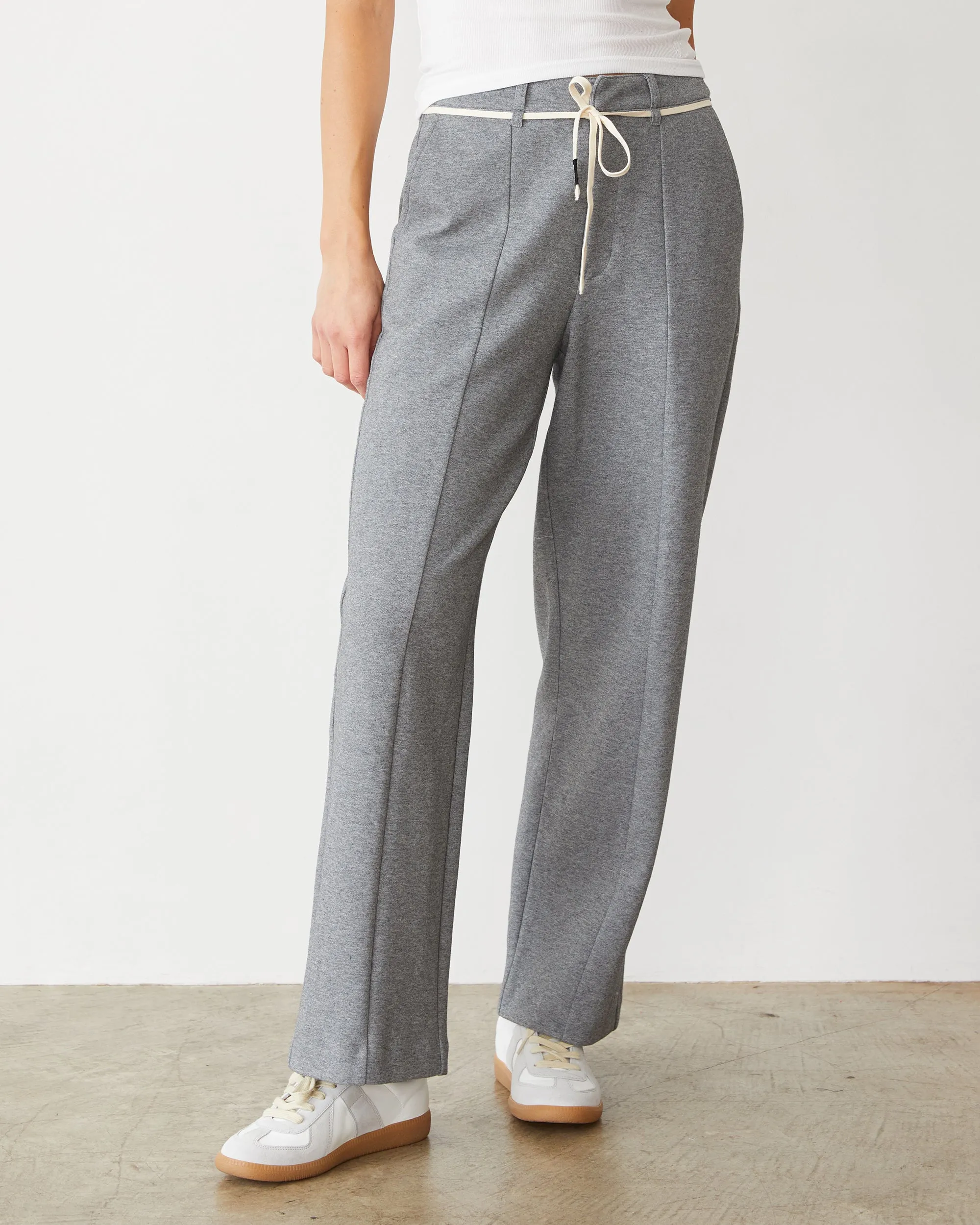 Cotton Knit Trousers Moisture Wicking Fabric Linen Blend Fabric