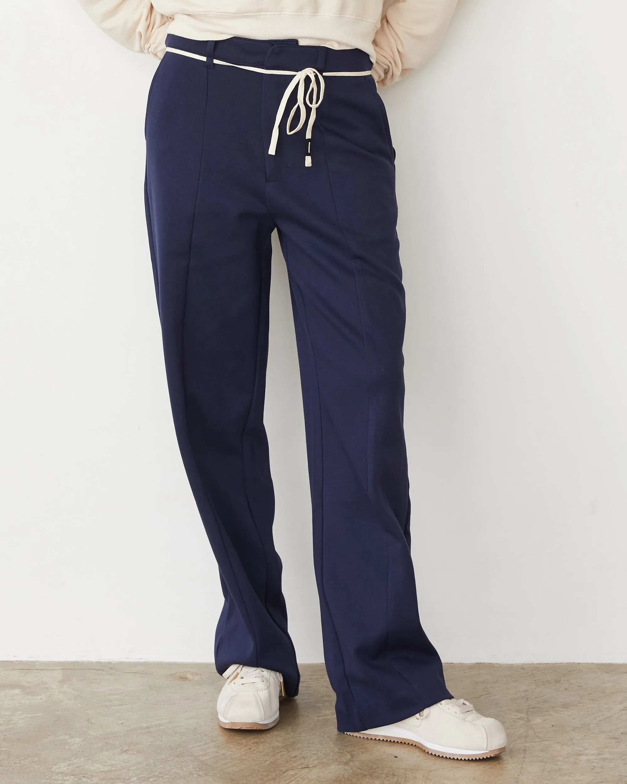 Formal Blouse Cotton Knit Trousers
