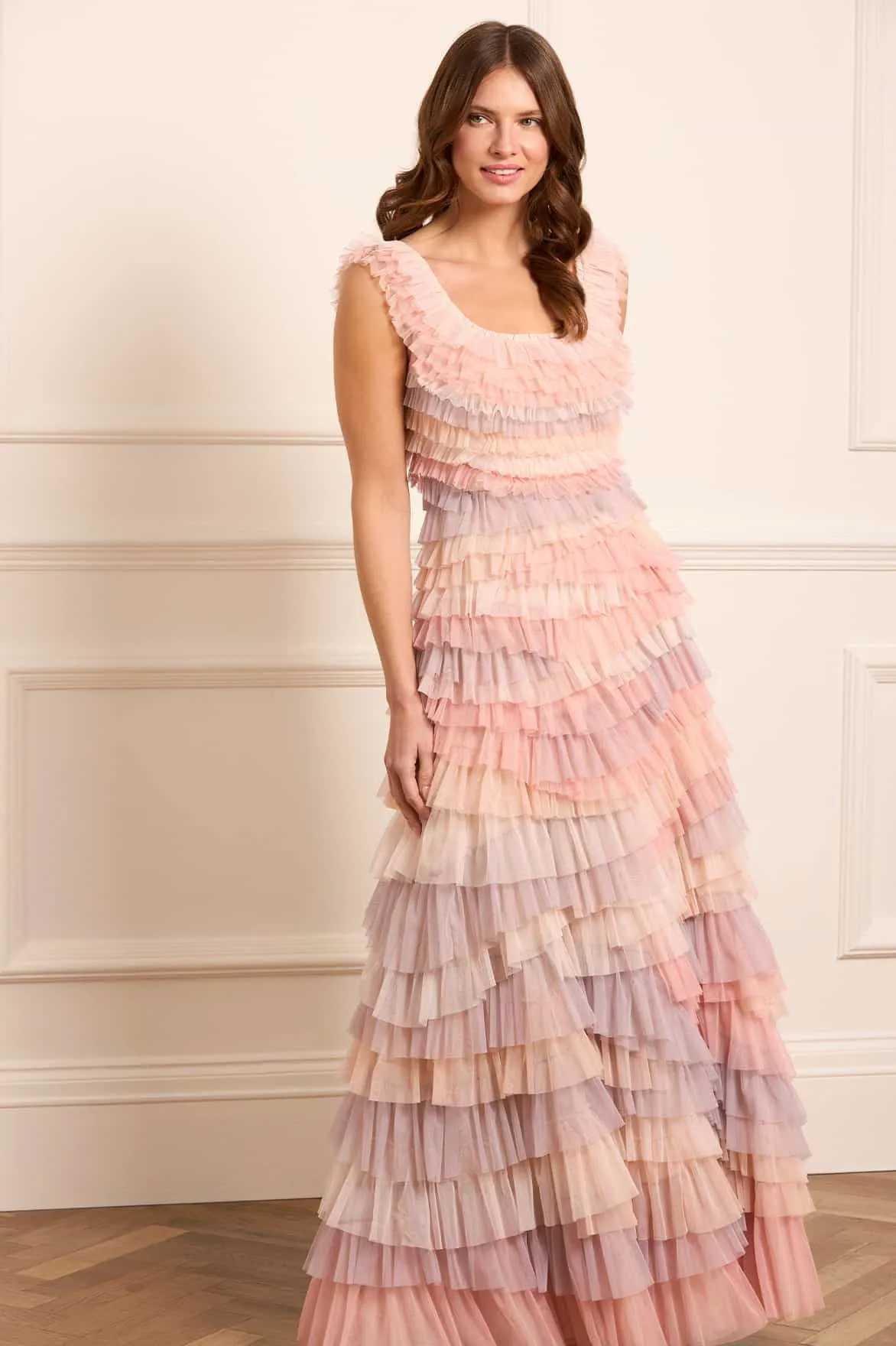 Petal Zone Petra Ruffle Gown