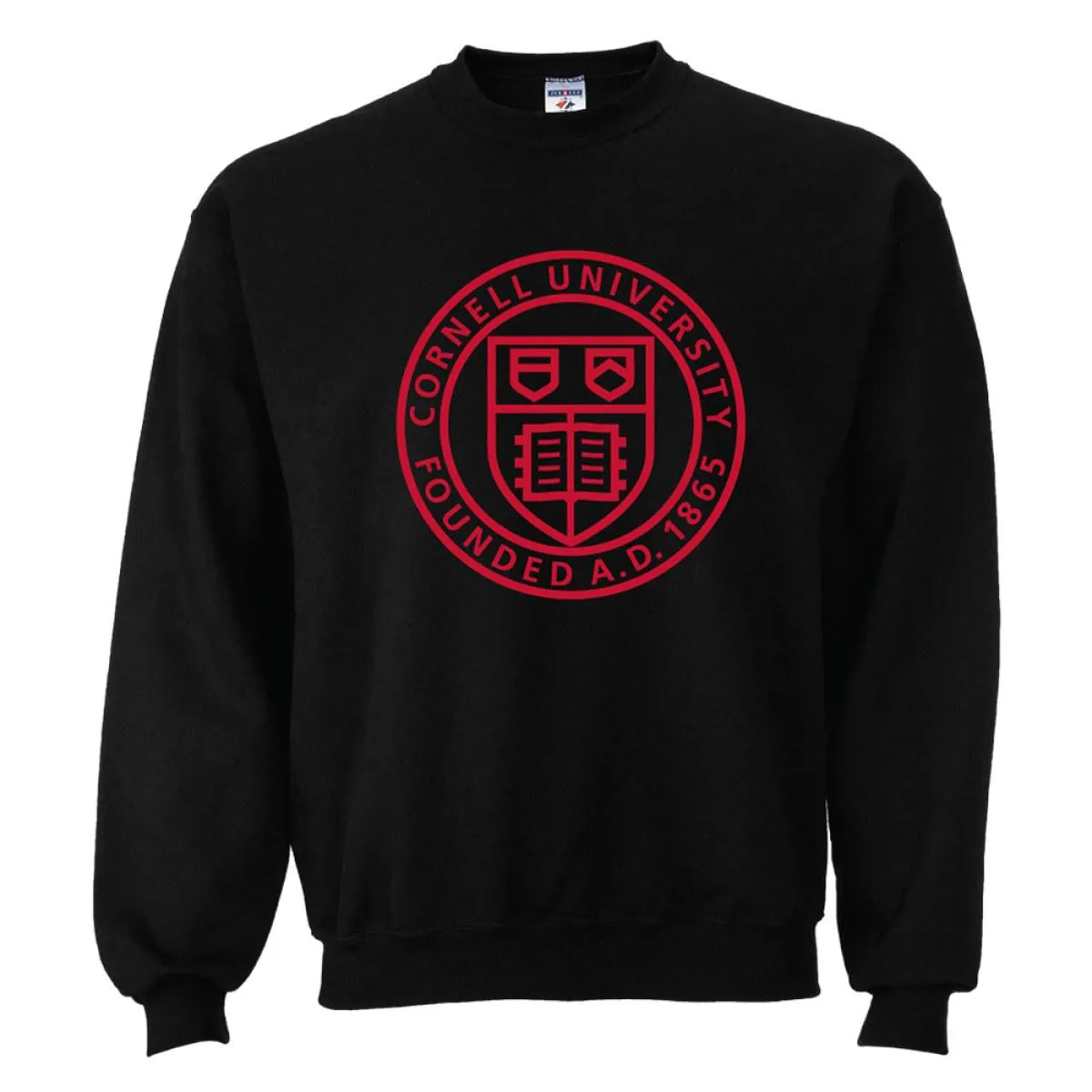Crew Sweatshirt with Large Cornell Seal