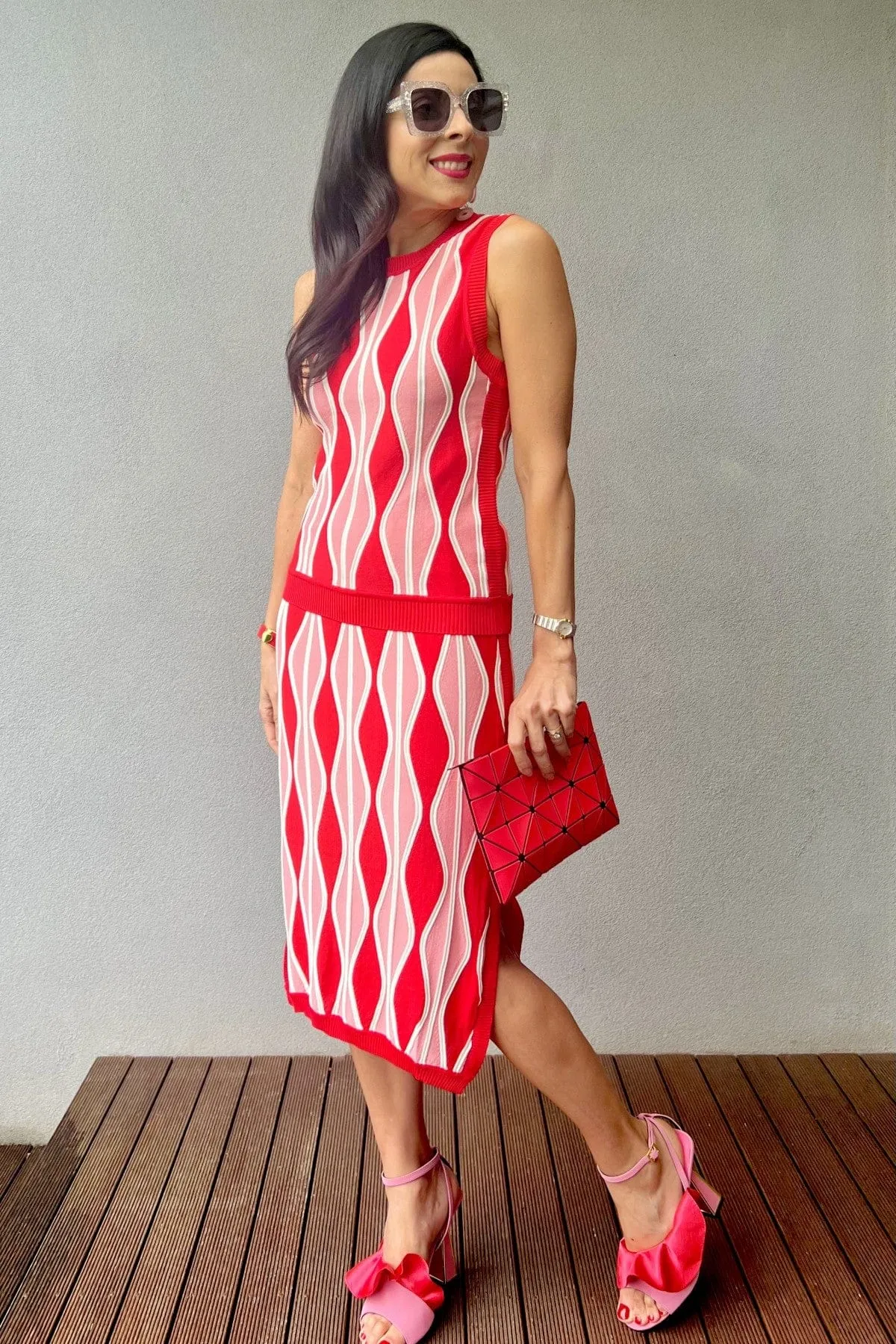 Lightwear Look Niska Skirt - Harlequin Pink