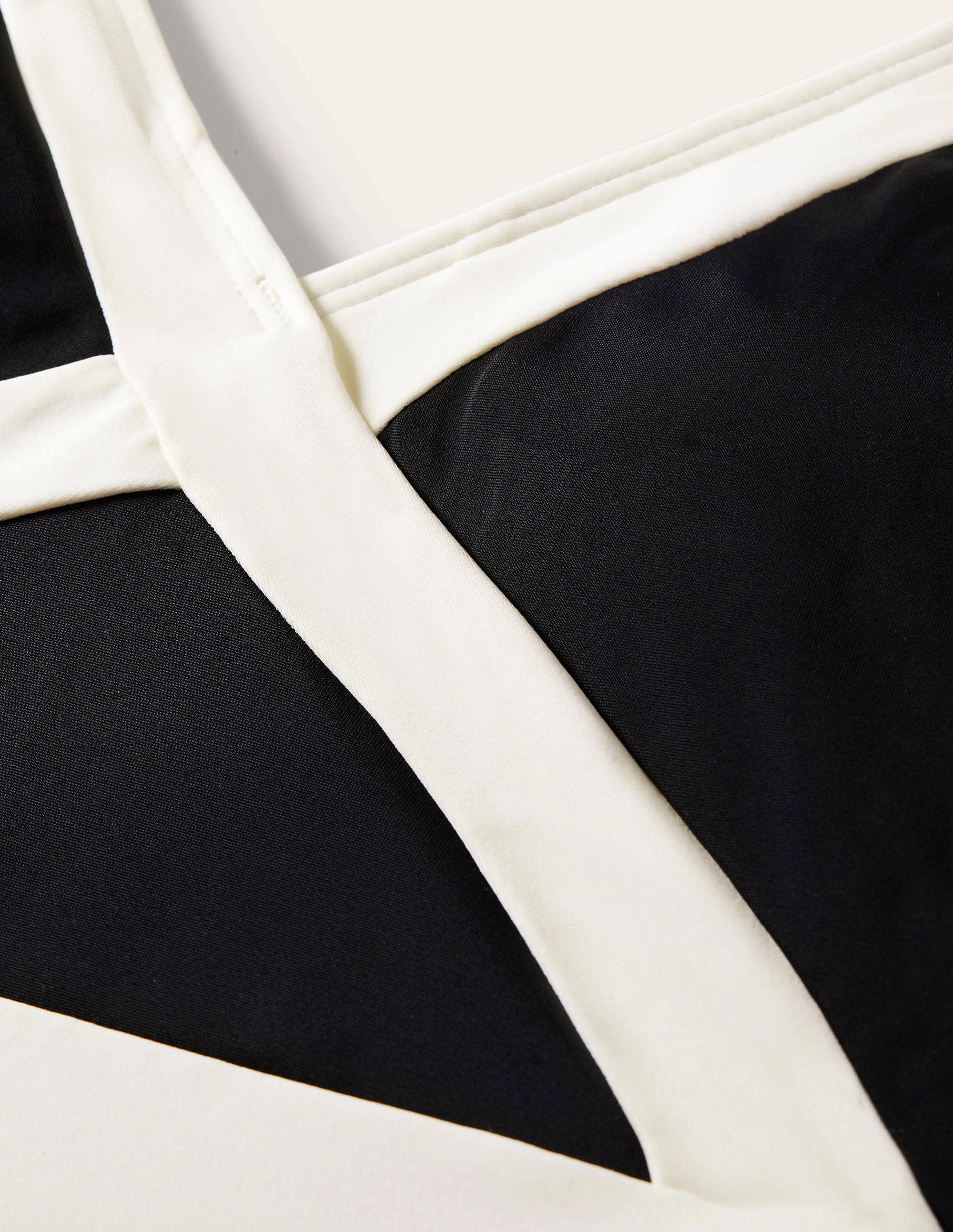 Earthy Tones Kefalonia Halterneck Swimsuit-Black Colourblock