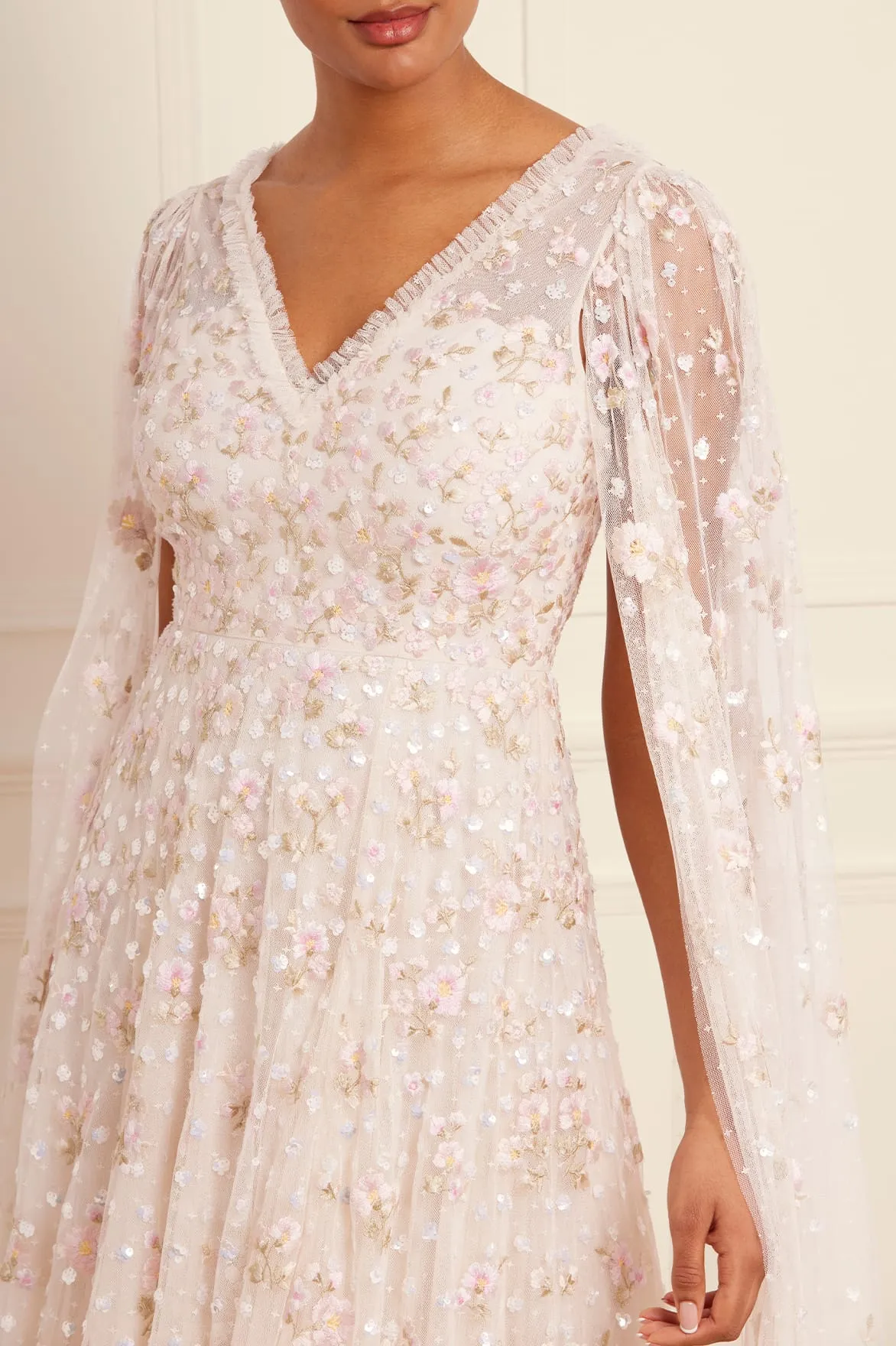 Night Party Dream Look Dahlia Ditsy Ankle Gown