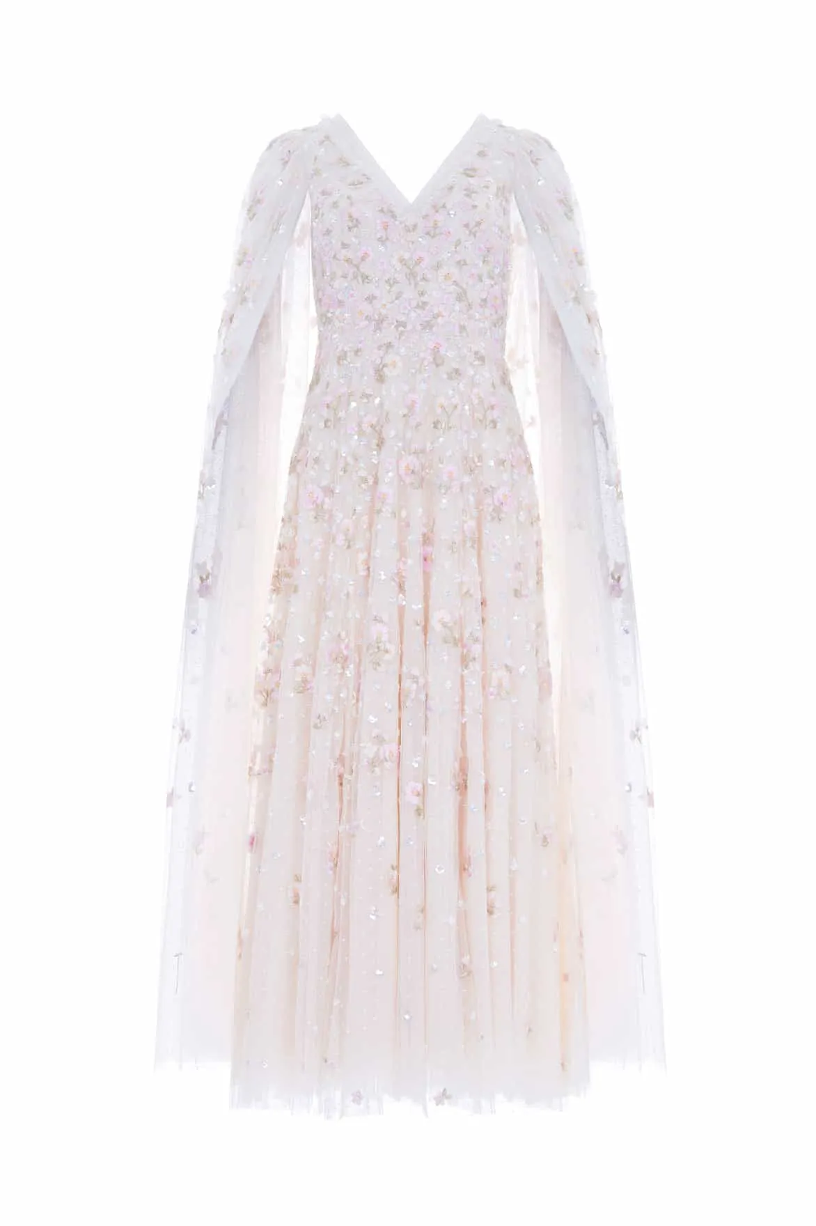 Dahlia Ditsy Ankle Gown Cozy Texture