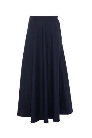 Fashion Forward Maxmrkt Navy Wool 2 Panel Skirt DW3M8968ZWN