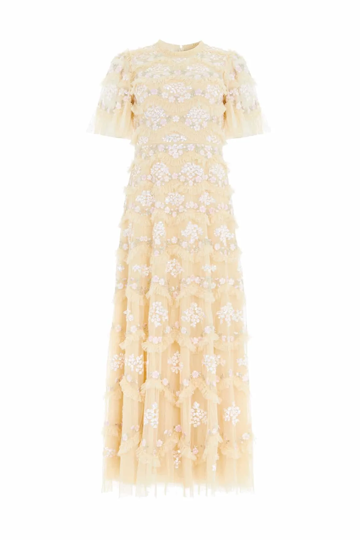 Comfortable fit for outings Timeless Trend Daisy Wave Ankle Gown