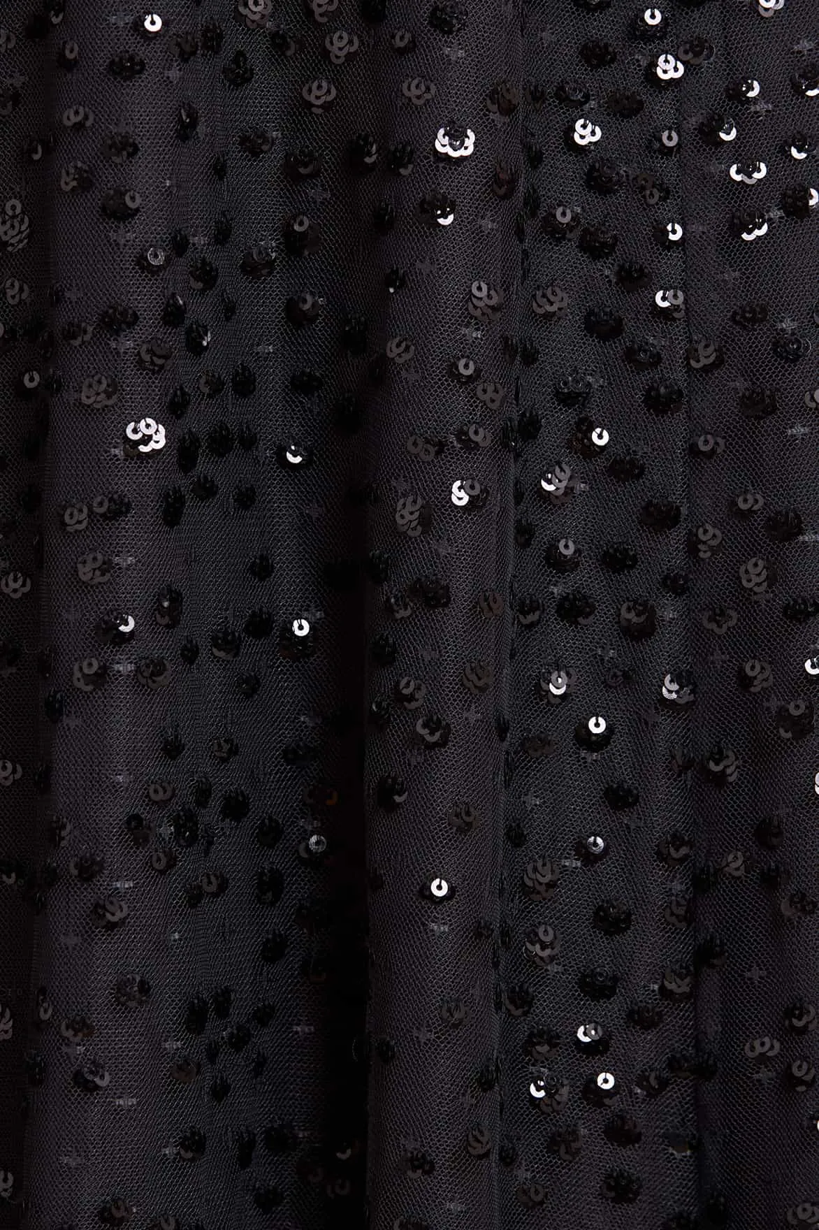 Dappled Sequin Long Sleeve Ankle Gown Sleek Presence