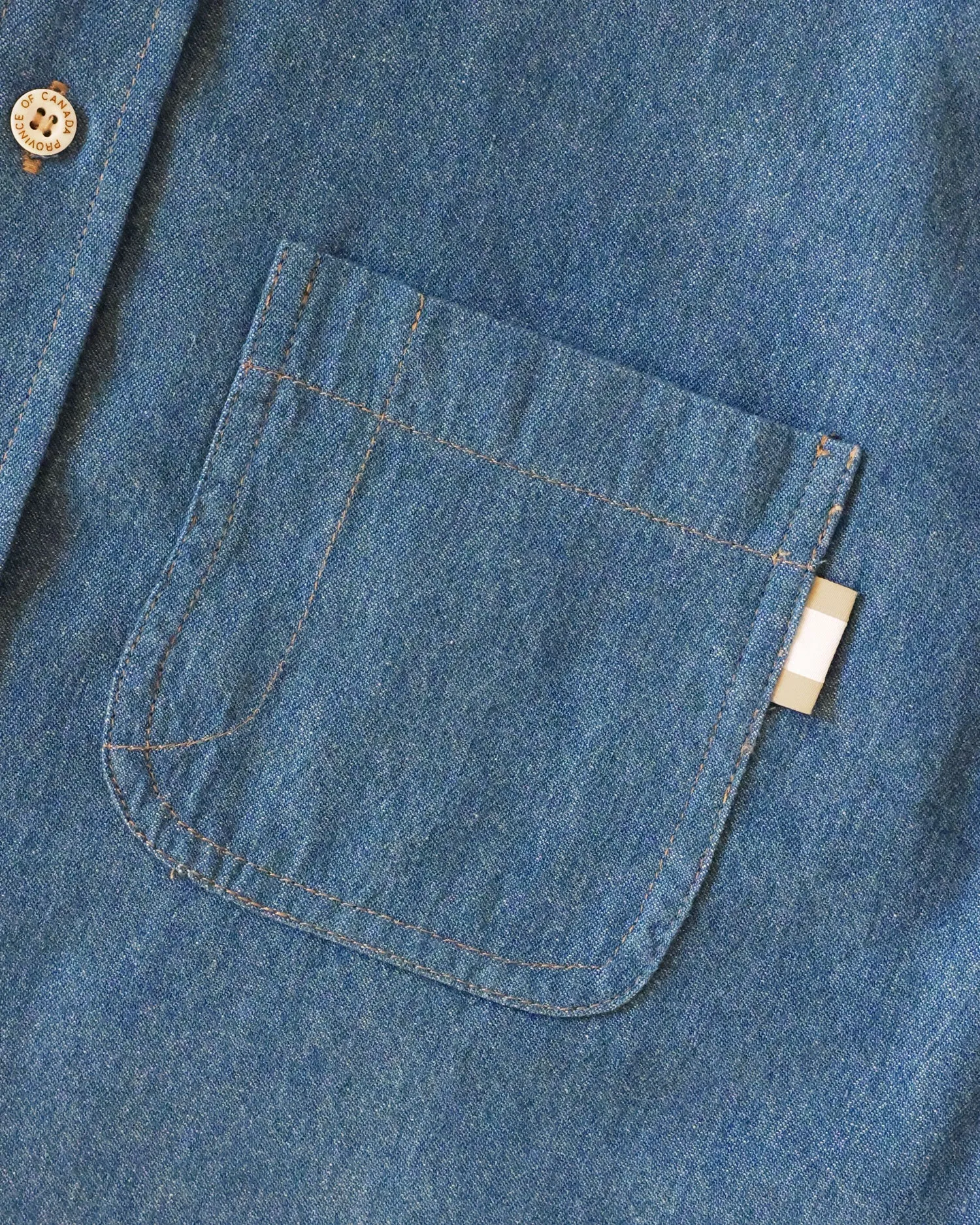 Dark Wash Denim Shirt - Unisex