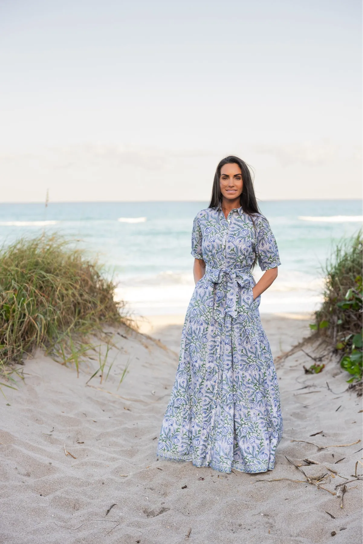 Hampton Dress Pomwonderful Grass Soft Trendy Wearable