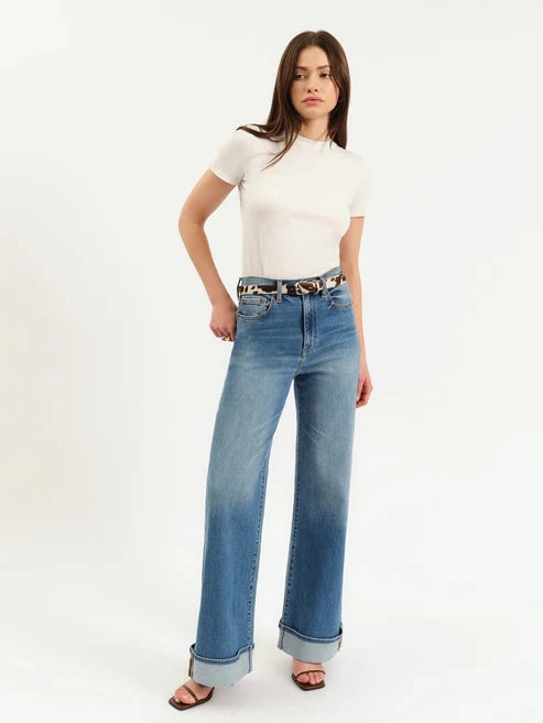 Tight Fit Daze Denim Far Out High Rise Wide in Big Break
