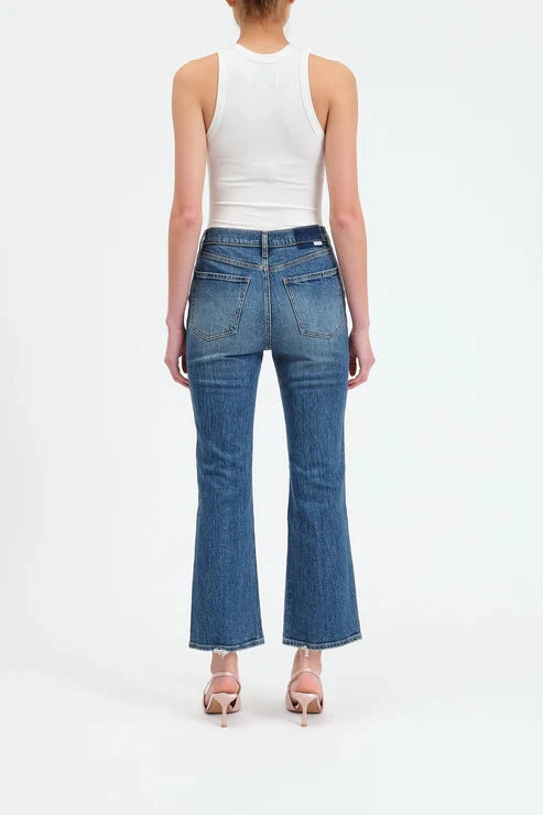 Daze Denim Soho High Rise Ankle Flare in Crush Hour Body Ready