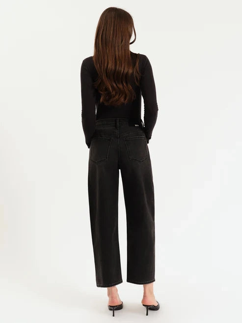 Daze Denim Westward Barrel Leg in Night Life Vintage Perfectly Fit