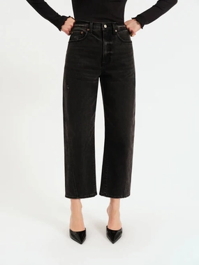 Daze Denim Westward Barrel Leg in Night Life Vintage Cozy Lining NonIrritatingSeams