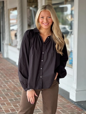 HeavyweightThermal Dear John Benedict Top in Black