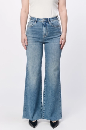 Dear John Fiona Wide Leg Jean in Norway Minimalist Cuff Contoured Armhole Design