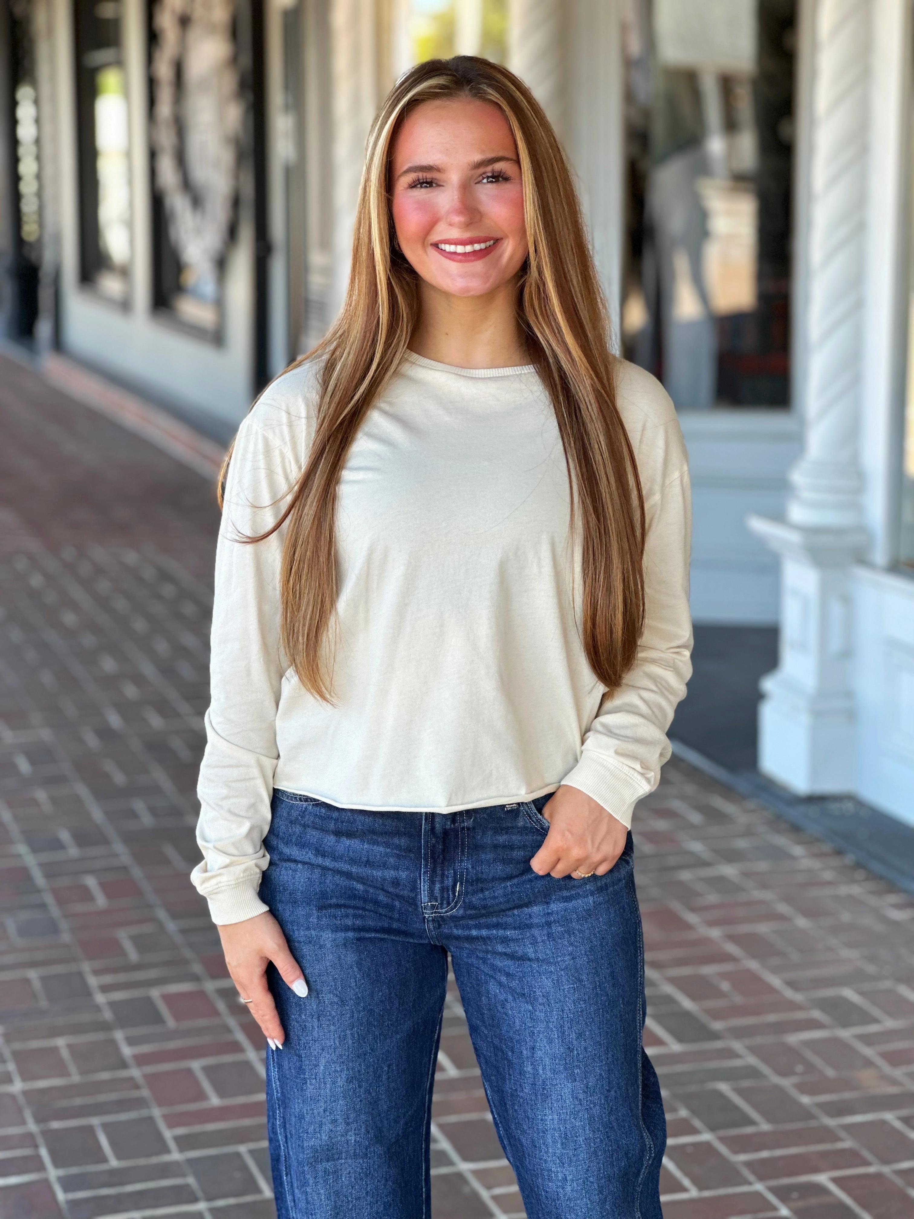 Dear John Fremont Tee in Whitecap Gray EasyCareMaterial AllDayComfort
