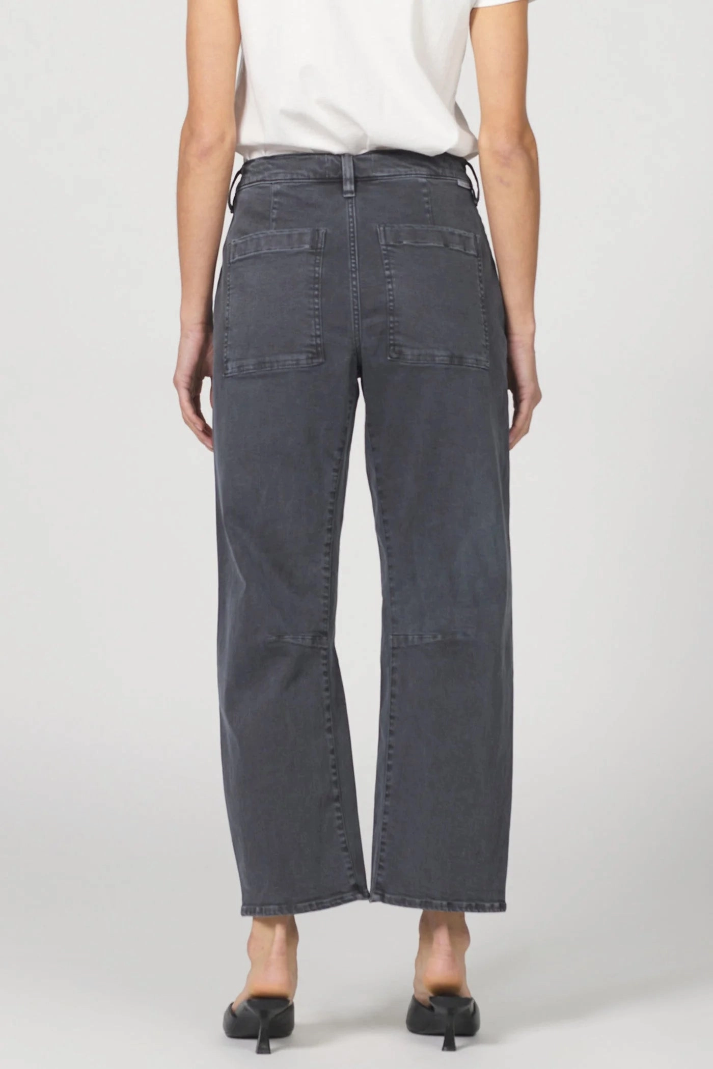 Self Cleaning Coating Dear John Lasso Barrel Jeans in Charcoal