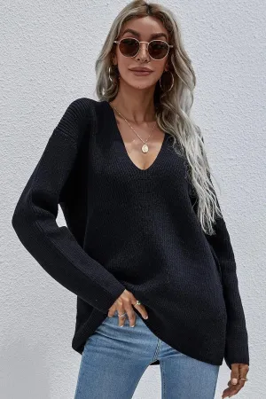 DEEP V NECK TOPS Flexible Material