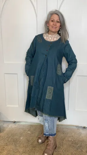 Denim LOVE Jacket with Hand Stitching #160