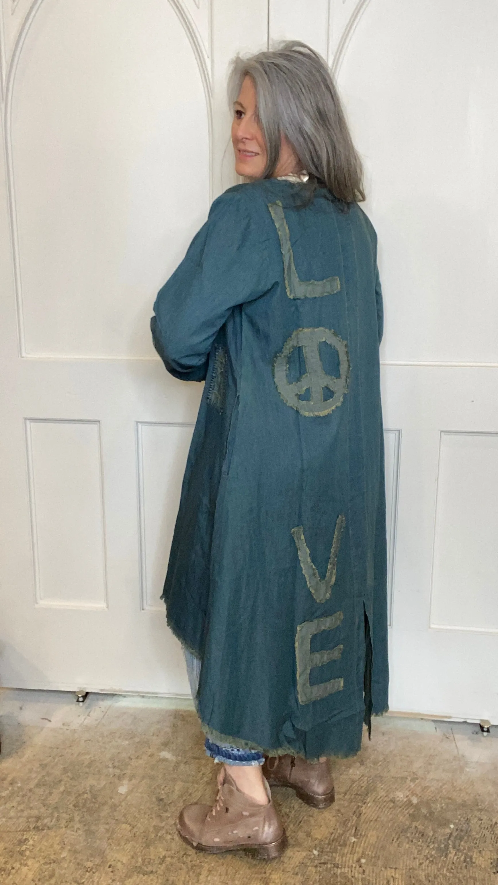 Denim LOVE Jacket with Hand Stitching #160