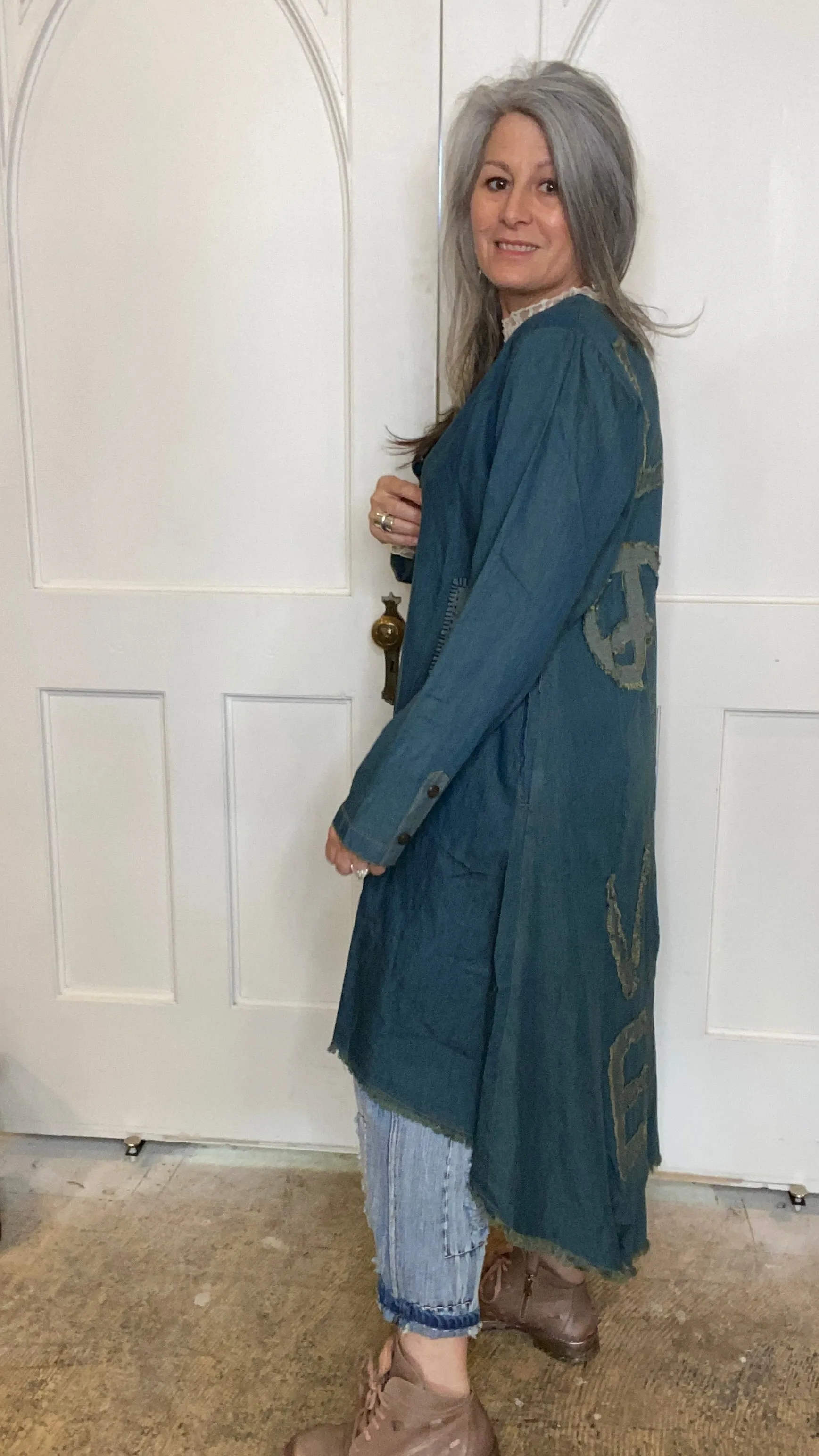 Denim LOVE Jacket with Hand Stitching #160
