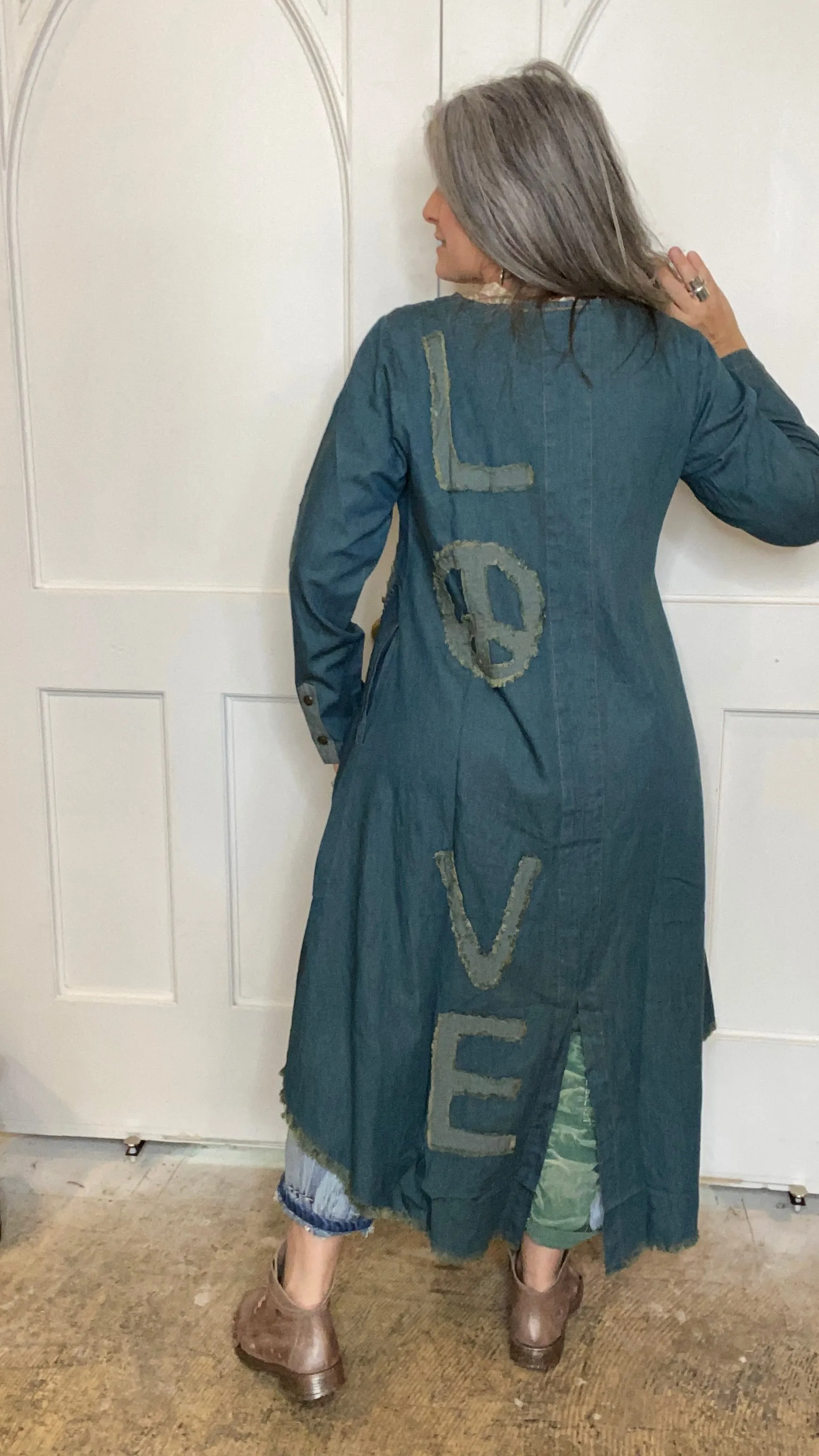 Denim LOVE Jacket with Hand Stitching #160