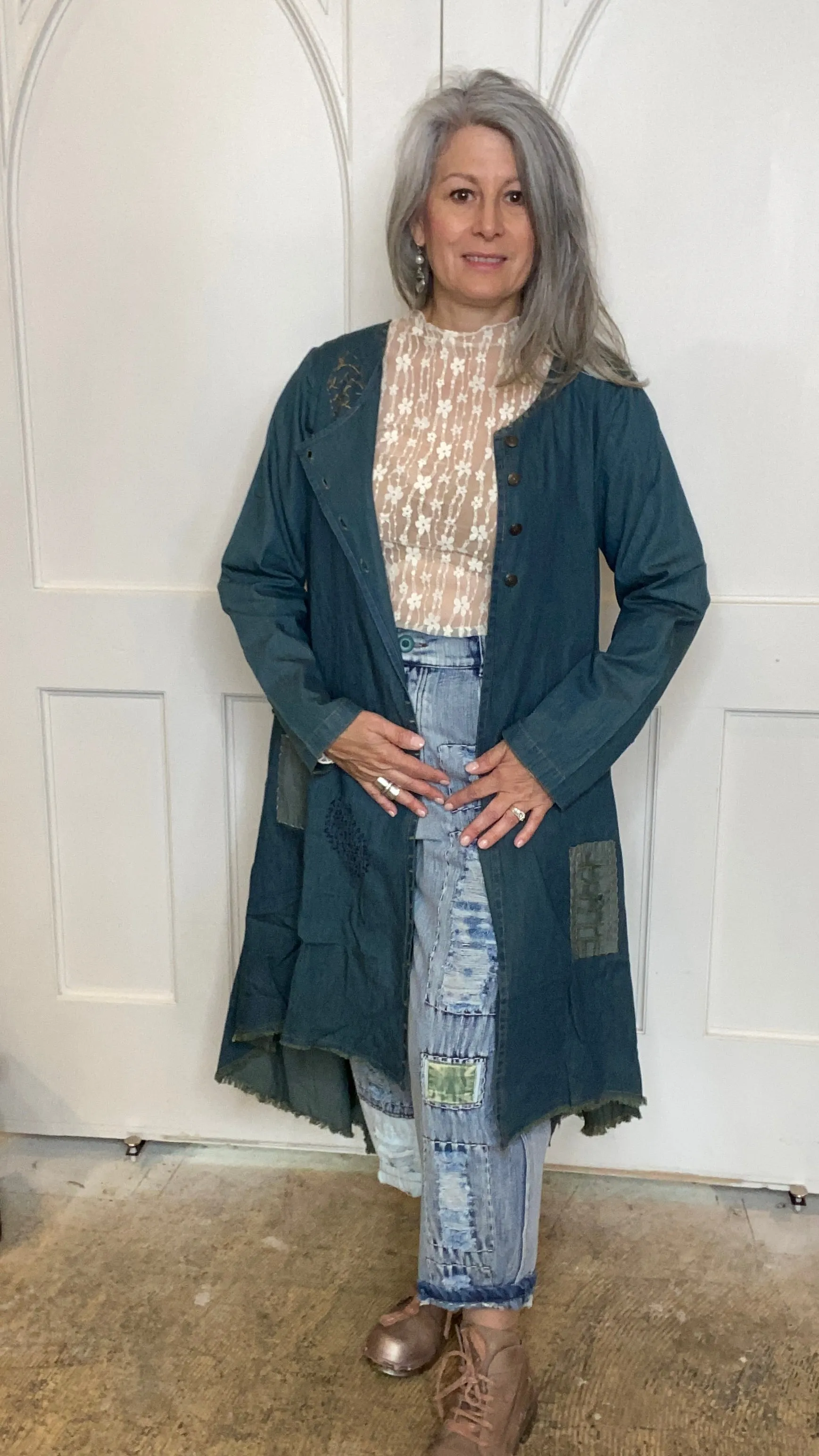 Denim LOVE Jacket with Hand Stitching #160