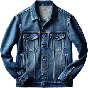 Denim Trucker Jacket - Mens Denim Jacket