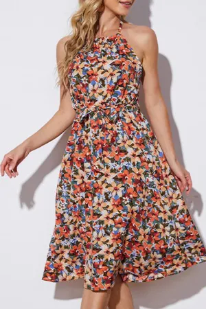 Versatile party outfit Classic Fit DESIGN SENSE PRINT CASUAL DRESS_CWDMD2377