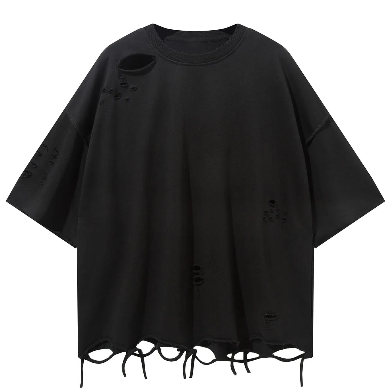Destroyed Cotton T-Shirt
