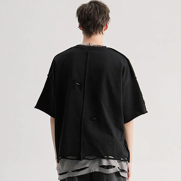 Destroyed Cotton T-Shirt