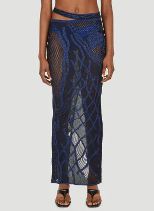 DI PETSA Birth Of Venus Knitted Skirt