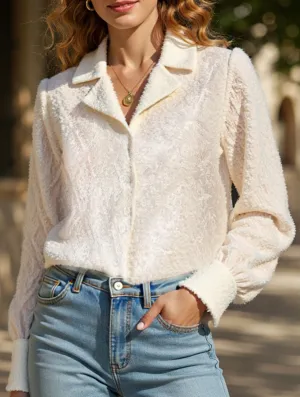 Diamond check suit collar cardigan long-sleeved shirt Ventilated Panel Design Buttery Soft Handfeel