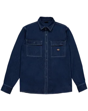 Dickies Jacinto Denim L/S Shirt Rinsed Indigo