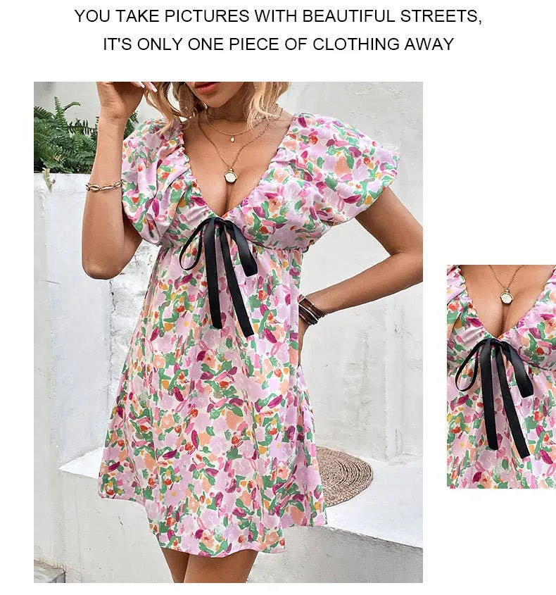 Versatile-Style DEEP V SEXY DRESS_CWDSD3493