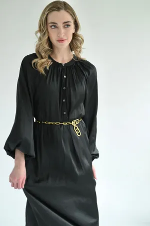 hypoallergenic Ella Maxi Dress - Black