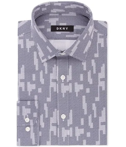 Dkny Mens Slim Fit Button Up Dress Shirt, TW1