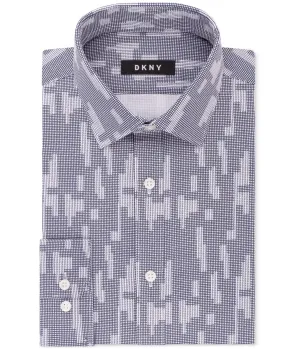 Dkny Mens Slim Fit Button Up Dress Shirt, TW1